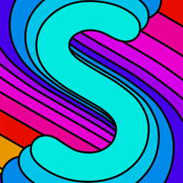 Several letter 'S's on top of each other, each with a different color.